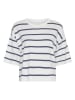 MOSS COPENHAGEN Shirt in Weiß/ Dunkelblau