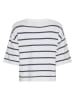 MOSS COPENHAGEN Shirt in Weiß/ Dunkelblau