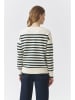 TATUUM Pullover in Creme/ Dunkelgrün