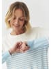 TATUUM Pullover in Hellblau/ Weiß