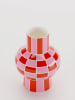 Potiron Paris Vase "Louvre" in Rosa/ Rot - (H)20 x Ø 15 cm