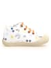 Naturino Leren loopleerschoenen "Cocoon" wit/blauw/oranje