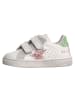 Naturino Leder-Sneakers "Pinn"  in Weiß/ Grün/ Rosa