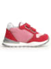 Naturino Leder-Sneakers in Rot/ Pink/ Weiß