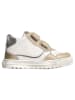 Naturino Leder-Sneakers in Weiß/ Gold