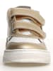 Naturino Leder-Sneakers in Weiß/ Gold