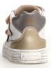 Naturino Leder-Sneakers in Weiß/ Gold