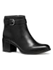 Geox Leder-Stiefeletten "New Asheel" in Schwarz