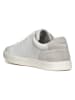 Geox Leder-Sneakers "Avola" in Weiß/ Grau