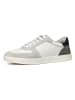 Geox Leder-Sneakers "Avola" in Weiß/ Grau