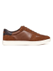 Geox Leder-Sneakers "Avola" in Hellbraun