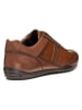 Geox Leder-Sneakers "Wells" in Hellbraun