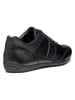 Geox Leder-Sneakers "Wells" in Schwarz