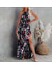 Milan Kiss Sukienka w kolorze czarno-czerwono-zielonym