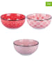 Villa d´Este 6er-Set: Schalen "Confusion" in Rot - 680 ml