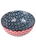 Villa d´Este Kom "Confusion" rood/blauw - Ø 15,5 cm