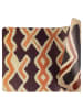 Villa d´Este 6-delige set: placemats "Malindi" zwart/rood - (L)45 x (B)30 cm