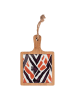 Villa d´Este Snijplank "Malindi" lichtbruin/zwart - (B)13,5 x (H)20 cm