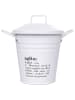 Villa d´Este Knoflookpot "Victionary" wit/zwart - (H)15 cm