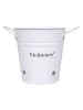 Villa d´Este Knoflookpot "Victionary" wit/zwart - (H)15 cm