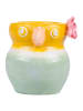 Villa d´Este Kaarshouder "Tuca Tuca" geel/mintgroen - (H)8,1 cm