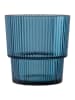 Villa d´Este 12-delige set: glazen "Unico" blauw - 300 ml
