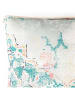 Tomasucci Kussen "Eden" wit/turquoise/geel - (L)60 x (B)60 cm