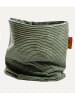 LiVi Loop-Schal "Green Stripes" in Dunkelgrün/ Weiß - (L)50 x (B)24 cm
