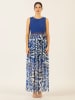 APART Kleid in Blau/ Weiß