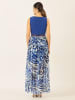 APART Kleid in Blau/ Weiß