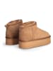 Liu Jo Leder-Ankle-Boots in Hellbraun