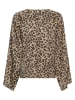 MOSS COPENHAGEN Bluse in Beige/ Schwarz