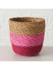 Boltze 2er-Set: Körbe "Rosaly" in Hellbraun/ Rosa