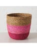 Boltze 2er-Set: Körbe "Rosaly" in Hellbraun/ Rosa