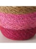 Boltze 2er-Set: Körbe "Rosaly" in Hellbraun/ Rosa