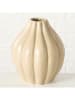 Boltze Wazon "Bozen" w kolorze beżowym - wys. 16,5 x Ø 14 cm
