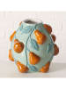 Boltze Vase "Pear" in Mint/ Orange - (H)19 x Ø 20 cm