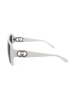 Gucci Damen-Sonnenbrille in Weiß/ Grau