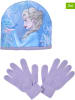 FROZEN 2tlg. Winteraccessoires-Set "Frozen" in Lila/ Hellblau