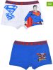 Superman 2er-Set: Boxershorts "Superman" in Blau/ Weiß