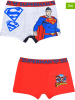 Superman 2er-Set: Boxershorts "Spiderman" in Dunkelblau/ Weiß/ Rot