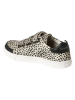 vertbaudet Leder-Sneakers in Beige/ Schwarz
