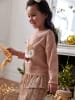vertbaudet Pullover in Rosa/ Hellbraun/ Weiß