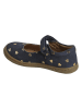 vertbaudet Leren ballerina's donkerblauw/goudkleurig