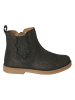 vertbaudet Leren chelseaboots antraciet/goudkleurig