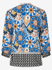 More & More Blouse blauw/zwart/wit