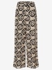More & More Broek zwart/wit/goudkleurig