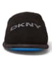 DKNY Skórzane kapcie w kolorze czarnym