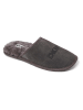 DKNY Leder-Hausschuhe in Grau