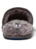 DKNY Leder-Hausschuhe in Grau